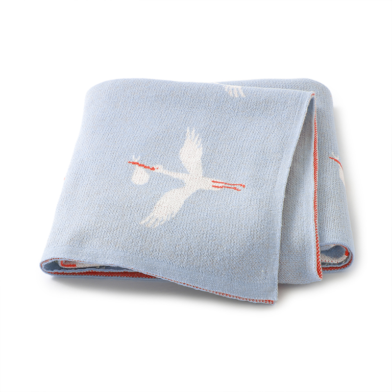 Baby Nursery Boy - Baby Blanket Knit Infant Stroller Swaddling