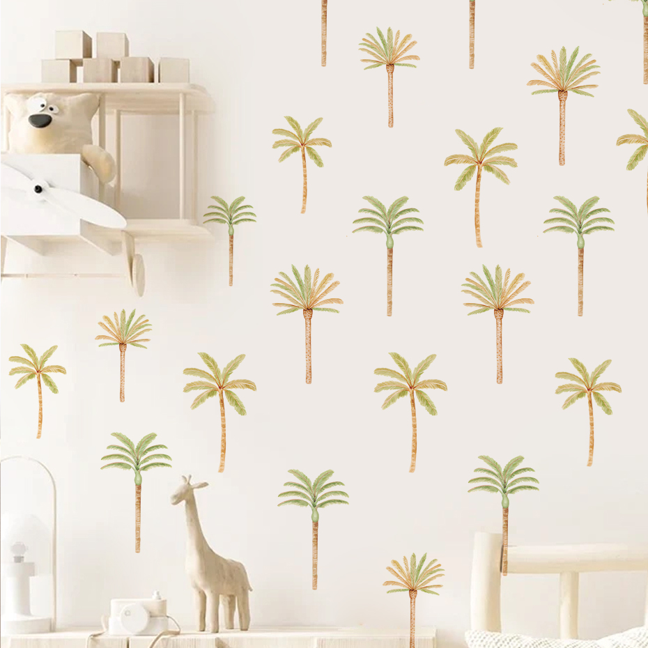 Boho Coconut Palm Tree Wall St - Baby Girl Nursery Quotes review and price