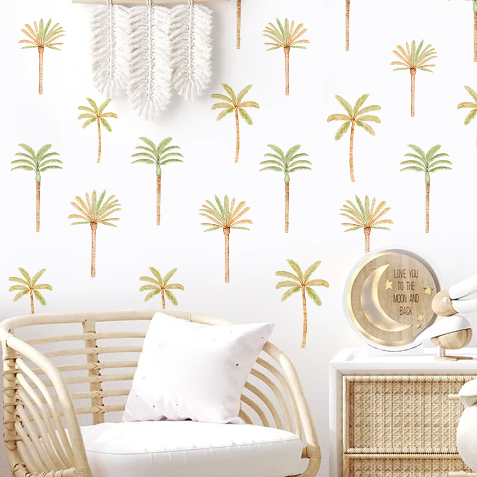 Boho Coconut Palm Tree Wall St - Baby Girl Nursery Quotes review and price