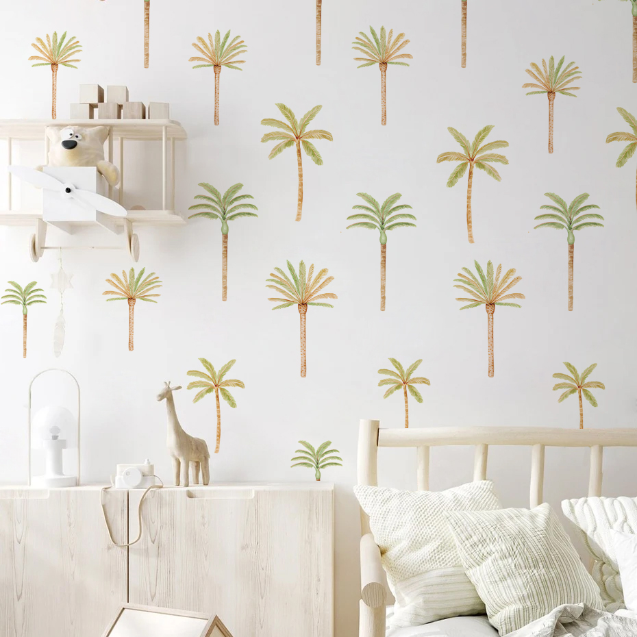 Boho Coconut Palm Tree Wall St - Baby Girl Nursery Quotes review and price
