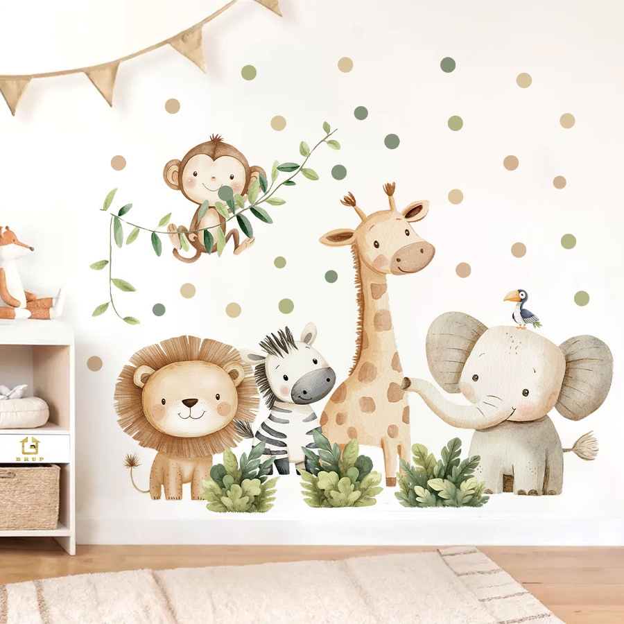 Boho Forest Animals Wall Stick - Baby Nursery Decor Girl review and price