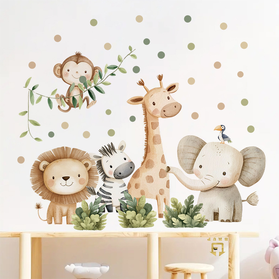 Boho Forest Animals Wall Stick - Baby Nursery Decor Girl review and price