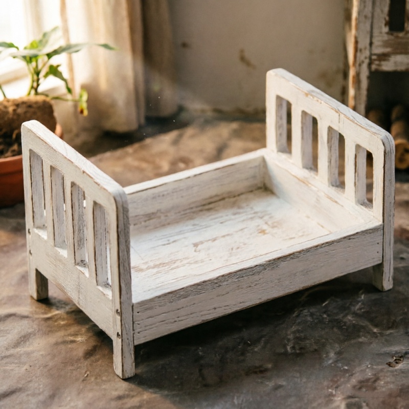 Infant Posing Sofa Retro Wood  - Baby Nursery Boy review and price