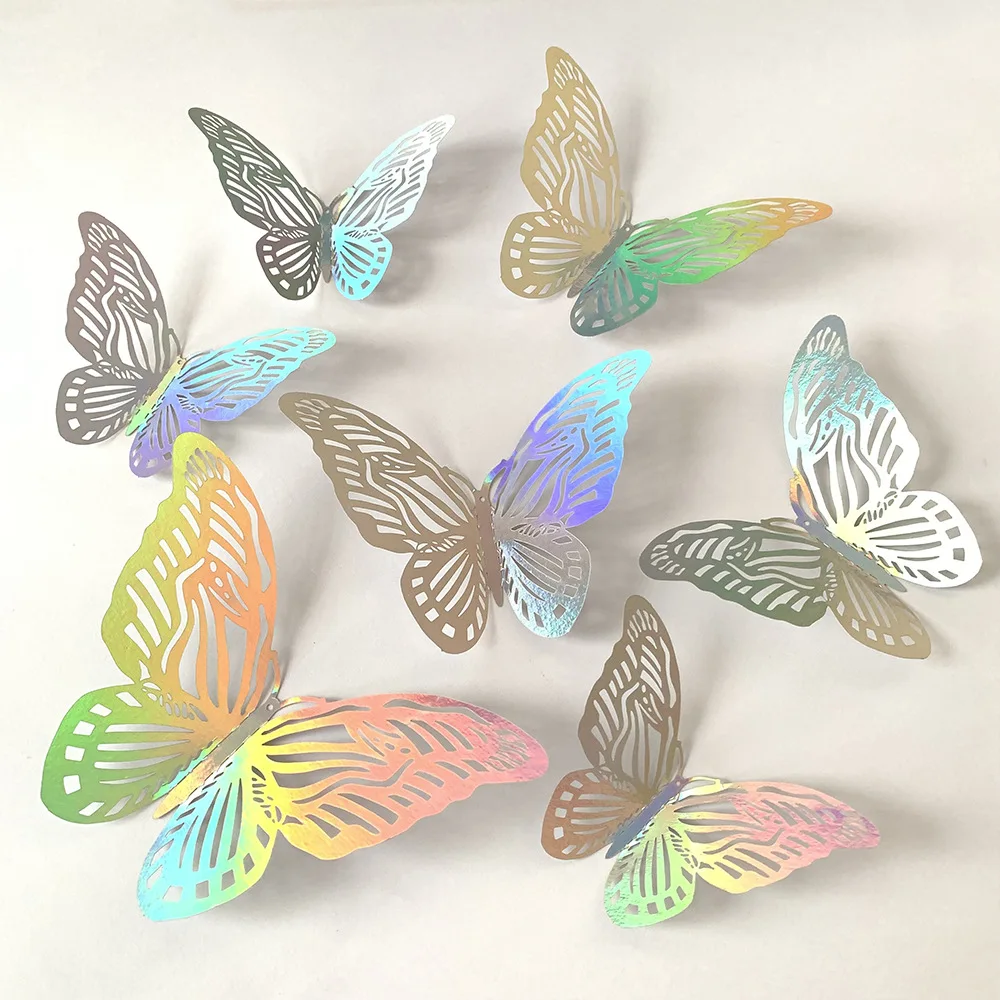 12pcs Colorful Silver Butterfl - Baby Girl Nursery Quotes review and price