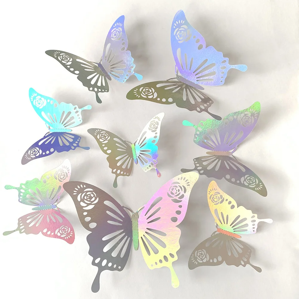 12pcs Colorful Silver Butterfl - Baby Girl Nursery Quotes review and price