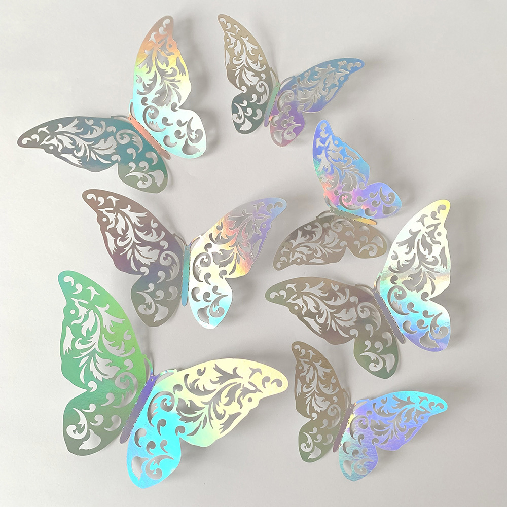 12pcs Colorful Silver Butterfl - Baby Girl Nursery Quotes review and price