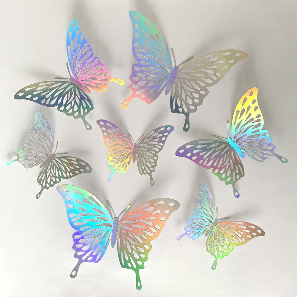 12pcs Colorful Silver Butterfl - Baby Girl Nursery Quotes review and price