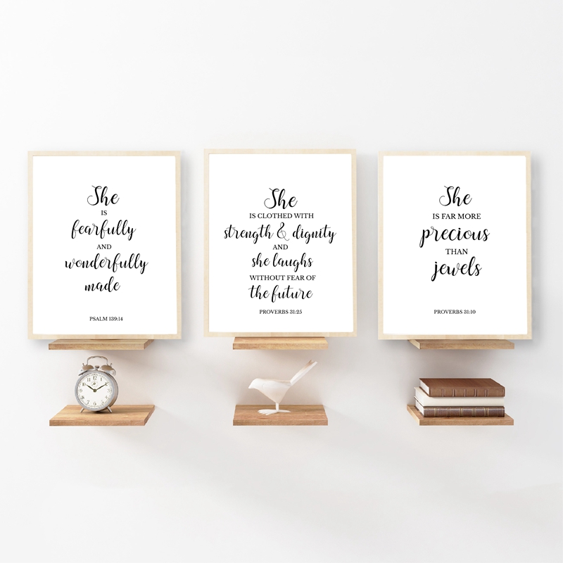 Bible Verses Quote Christian W - Baby Girl Nursery Quotes review and price