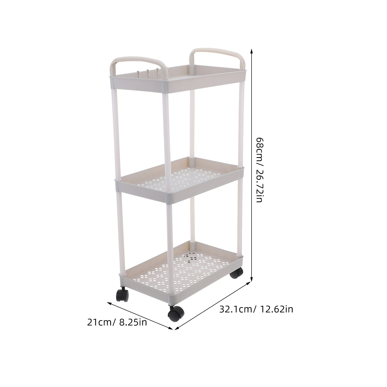 3 Tier Plastic Storage Cart Ro - Baby Nursery Trolley review and price