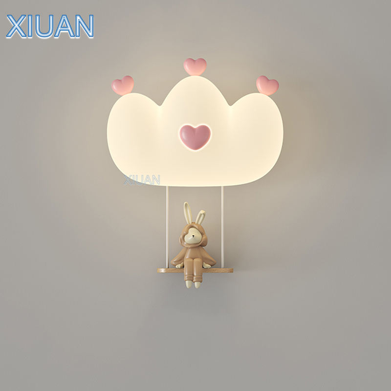 Romantic Pink Crown Wall Lamps - Baby Nursery Wall Lights review and price