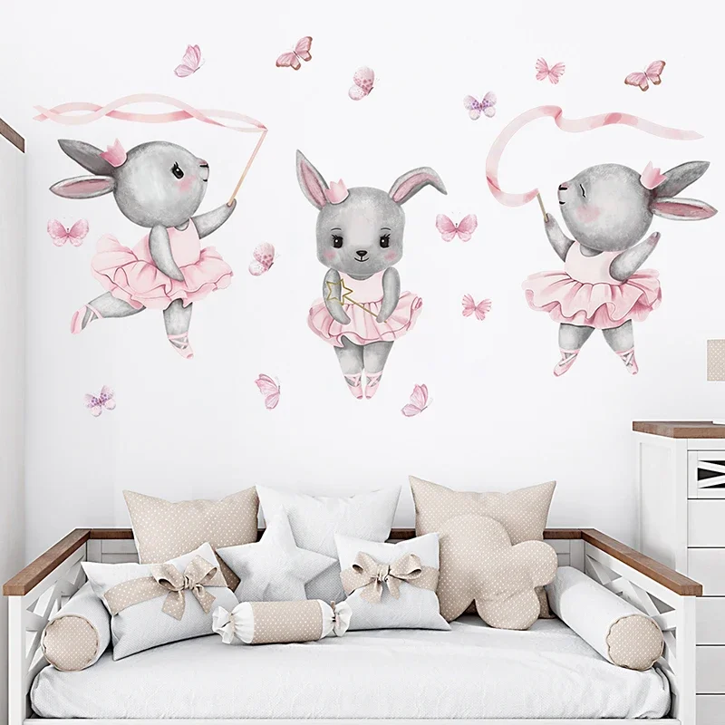 Hand-paint Ballet Bunny Rabbit - Baby Girl Nursery Quotes review and price