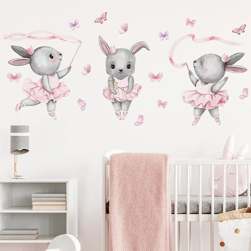 Hand-paint Ballet Bunny Rabbit - Baby Girl Nursery Quotes review and price