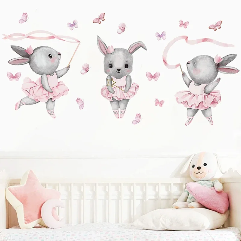 Hand-paint Ballet Bunny Rabbit - Baby Girl Nursery Quotes review and price