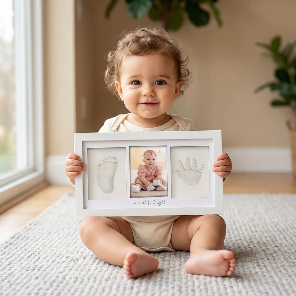 Baby Handprint Footprint Clay  - Baby Nursery Frames review and price