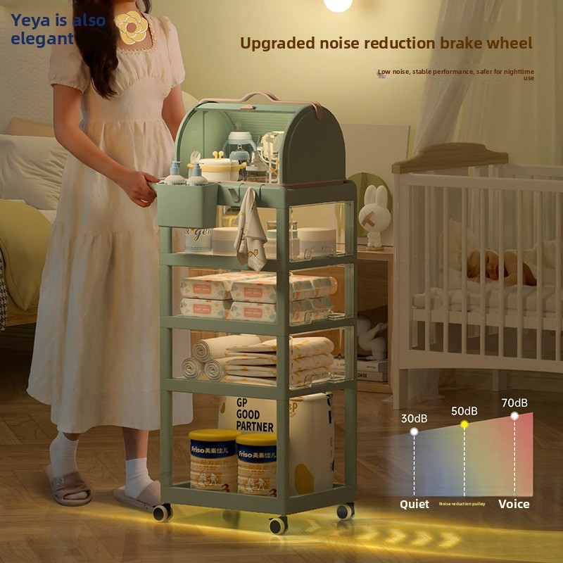 Movable Baby Storage Cart Mult - Baby Nursery Trolley review and price