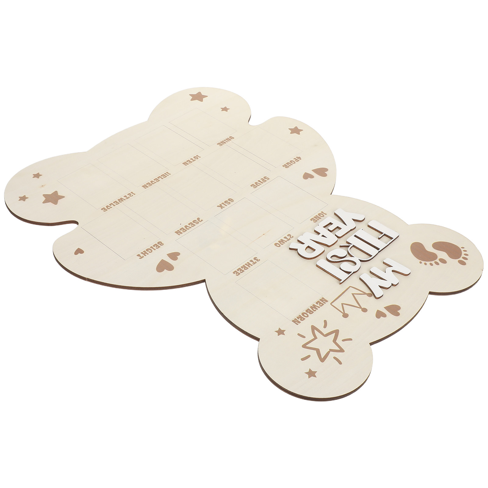 Newborn Photo Board Wooden Bab - Baby Nursery Frames review and price