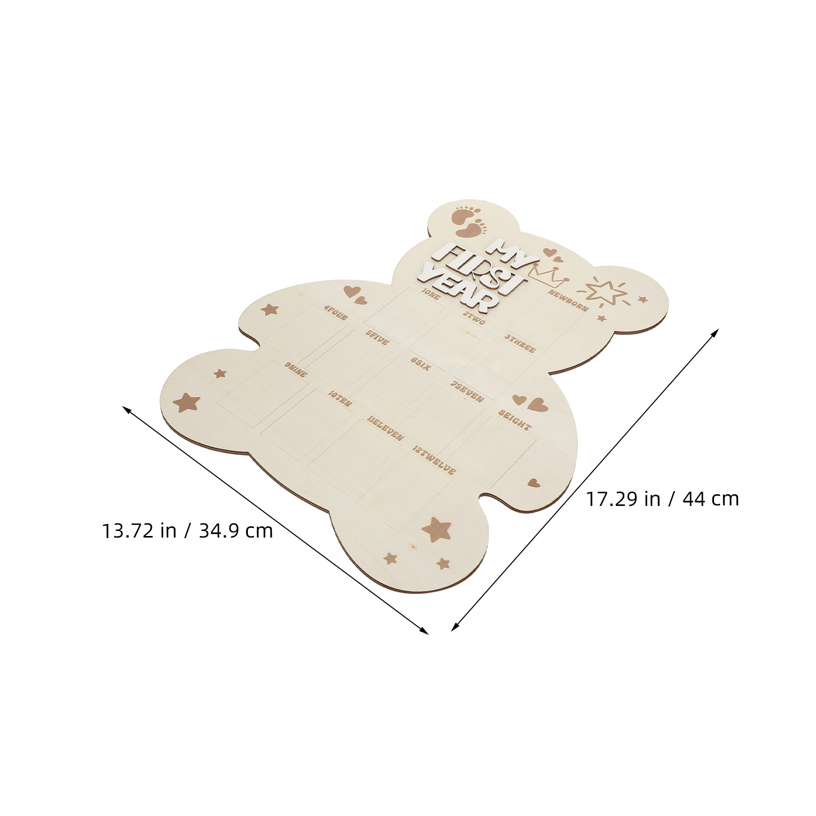 Newborn Photo Board Wooden Bab - Baby Nursery Frames review and price