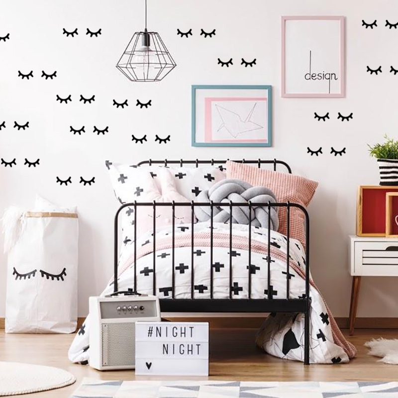 Kids Room Decoration  Eyelash  - Baby Nursery Decor Girl review and price