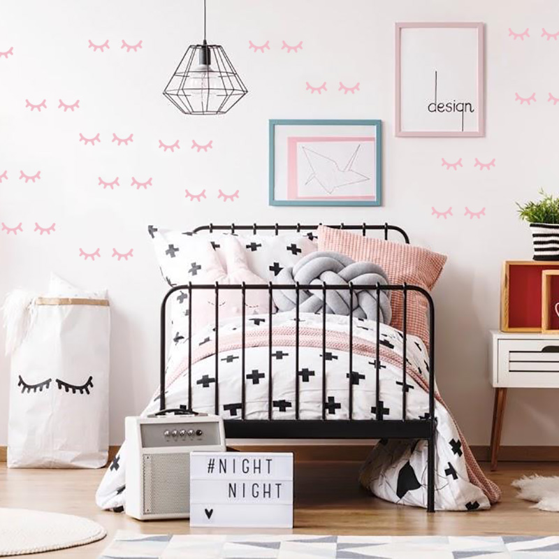 Kids Room Decoration  Eyelash  - Baby Nursery Decor Girl review and price