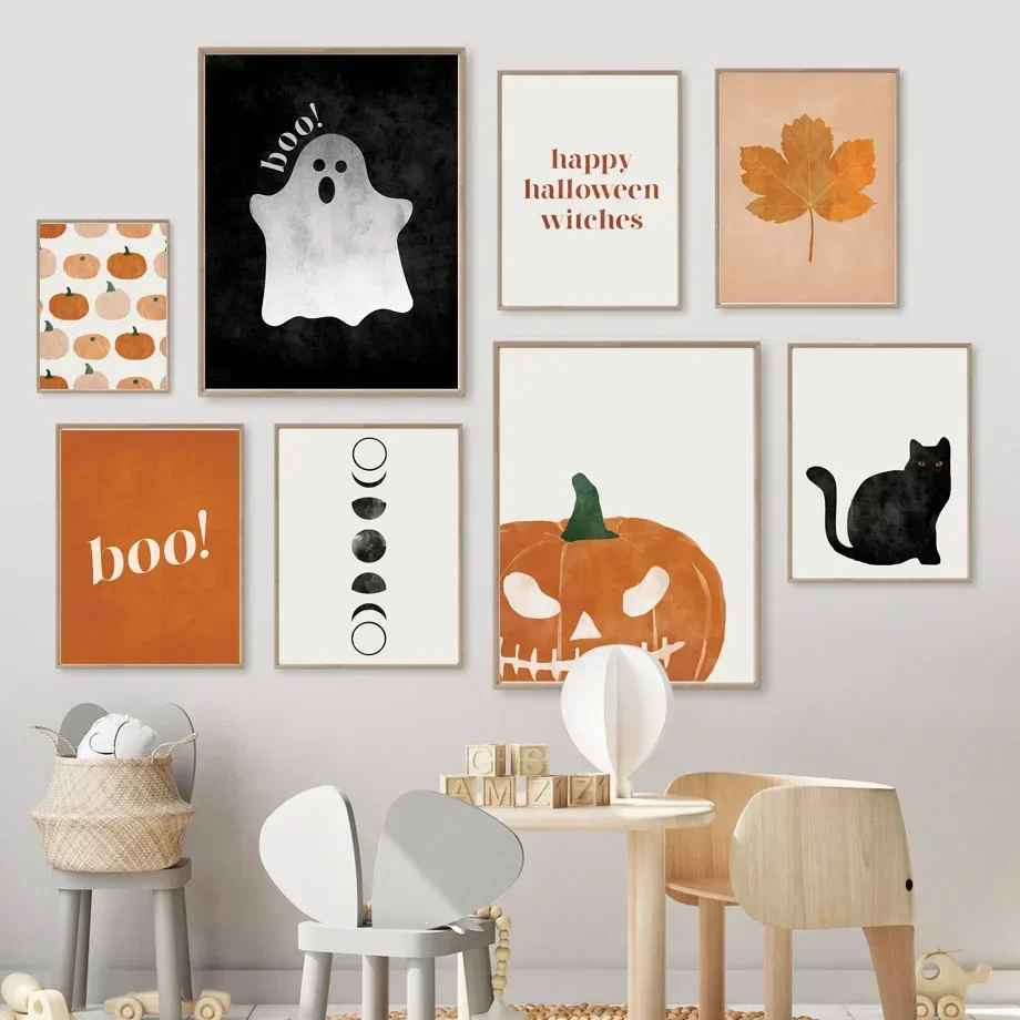 Cat Halloween Soul Pumpkin Wal - Baby Nursery Decor Girl review and price