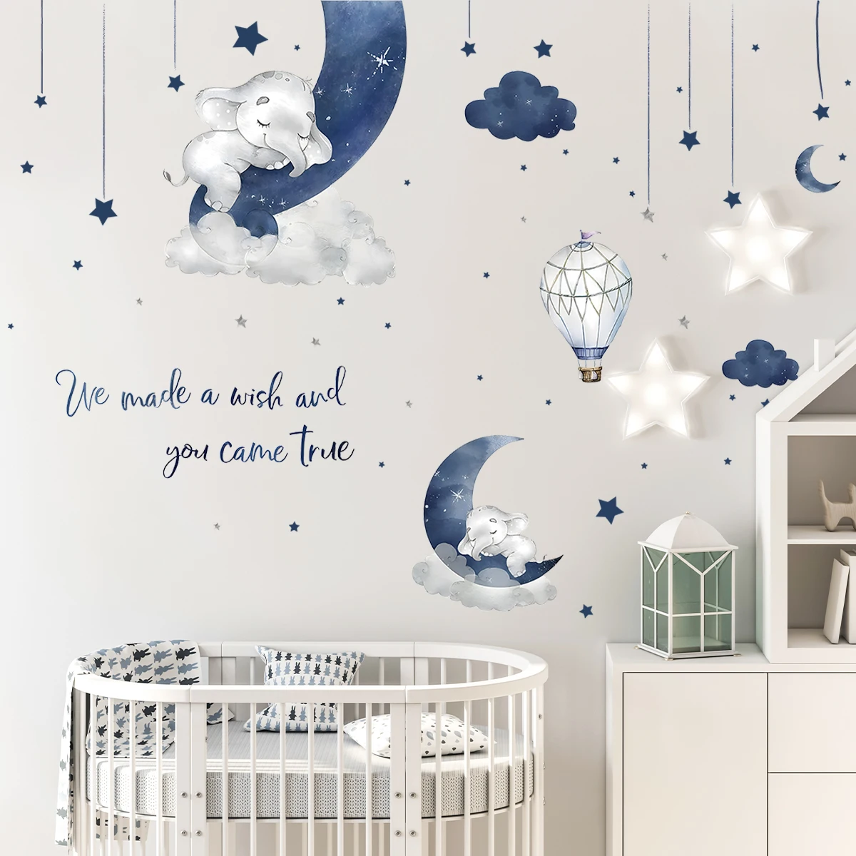 1Pc Cartoon Animal Elephant Wa - Baby Girl Nursery Quotes review and price
