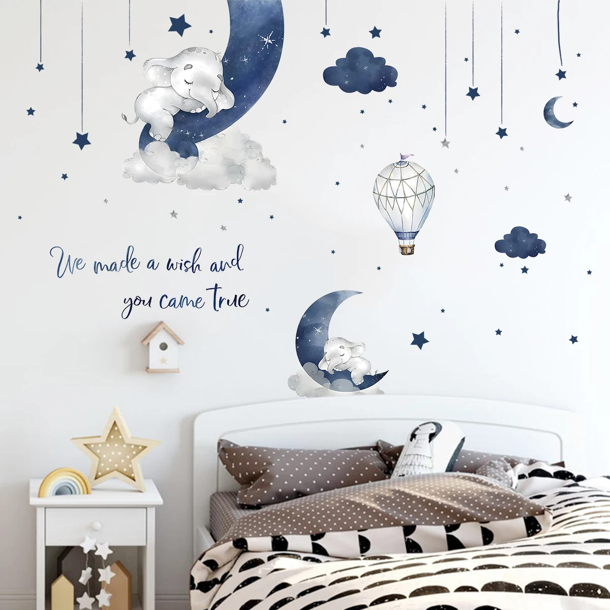 1Pc Cartoon Animal Elephant Wa - Baby Girl Nursery Quotes review and price
