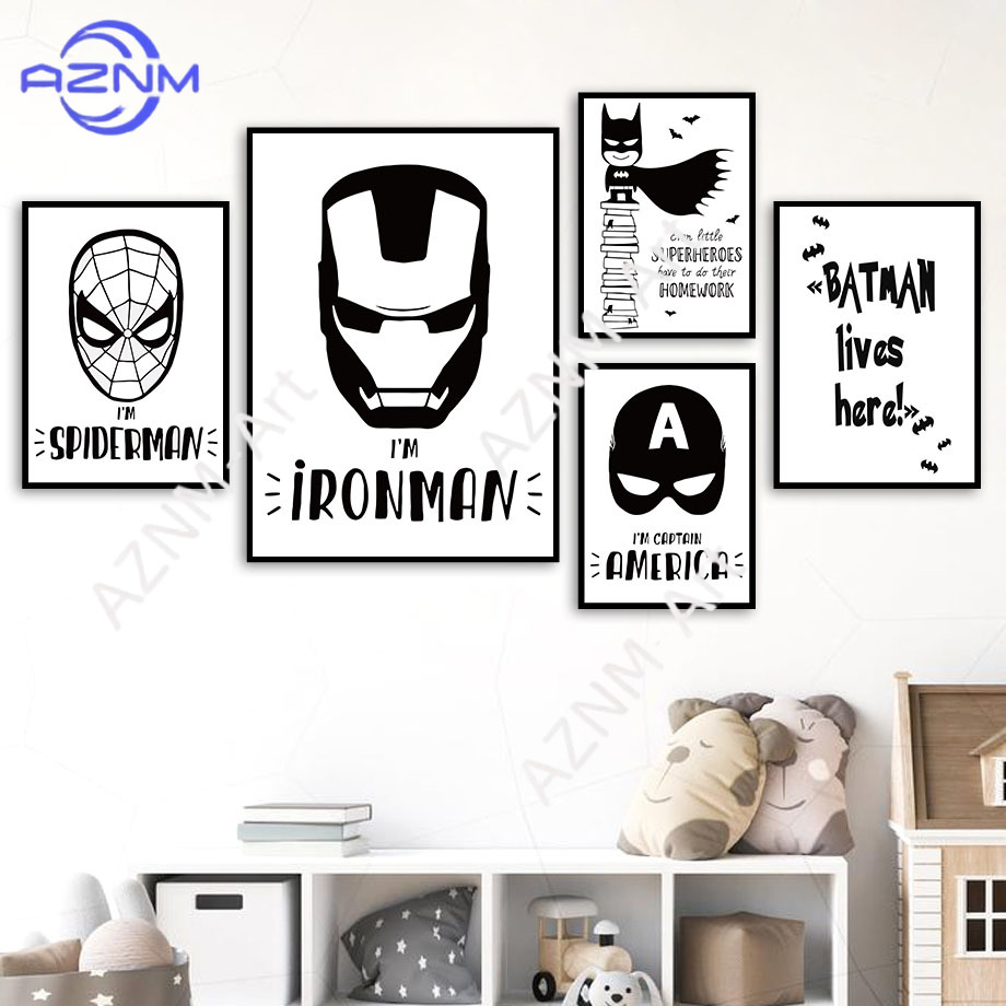 Wall Art Canvas Painting Bat C - Baby Nursery Boy review and price