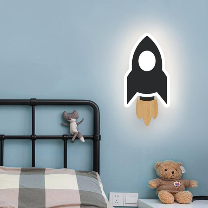 Cartoon LED Rocket Wall Lamp M - Baby Nursery Wall Lights review and price